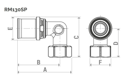 Անկյունակապ մամլիչ մանեկով ներքին պարուրակով 26x1" Giacomini-RM130PY058, 20x1/2" Giacomini-RM130PY037