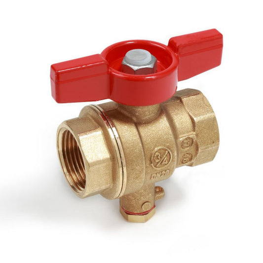 Փական գնդավոր թիթեռնիկ-բռնակով զոնդով ներքին պարուրակով 1" Giacomini-R851TY103, R851TY104,R851TY105